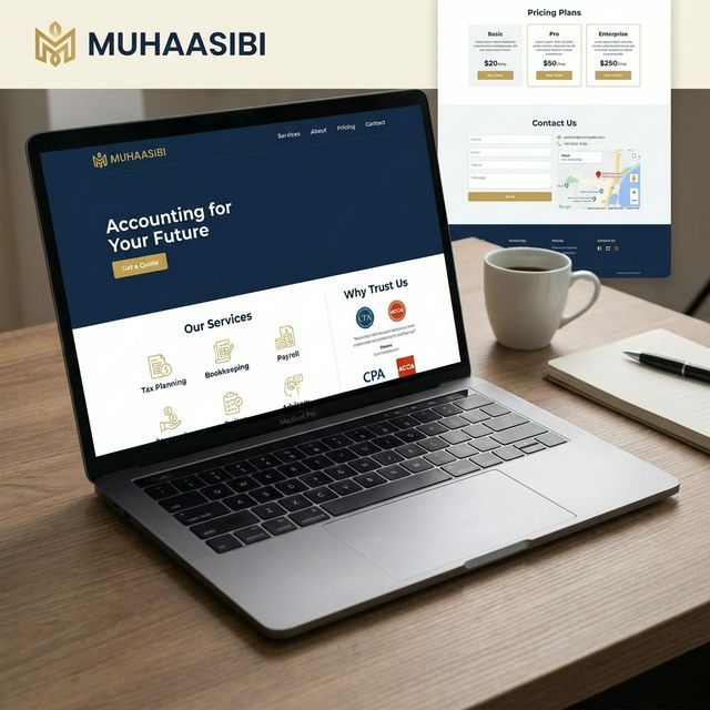 Muhaasibi — Snelle Next.js one-page site